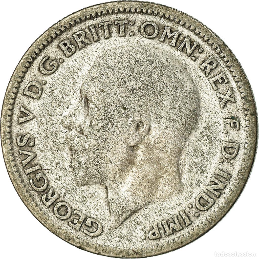 Monedas antiguas de Europa: [#679540] Moneda, Gran Breta&ntilde;a, George V, 6 Pence, 1931, BC+, Plata, KM:832