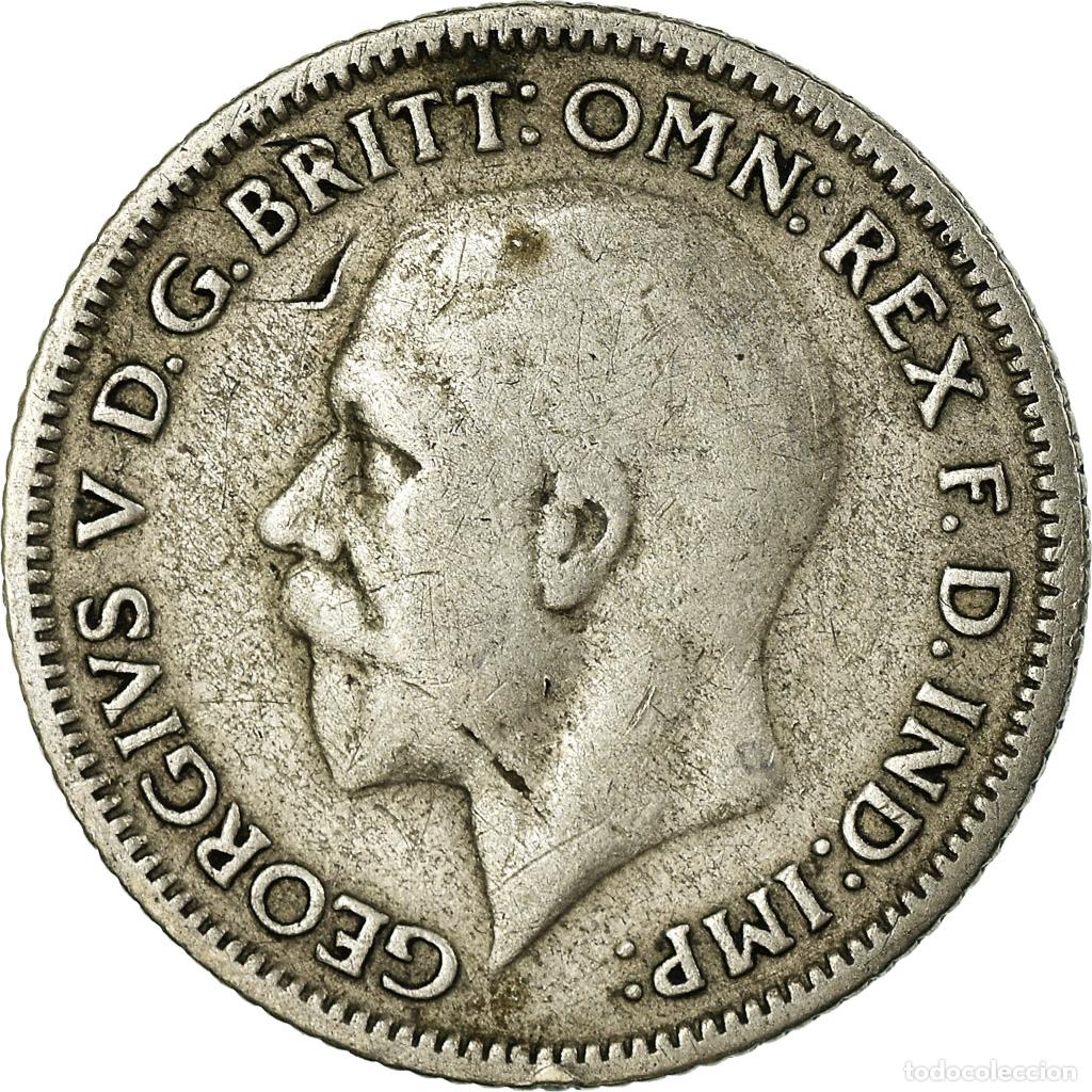Monedas antiguas de Europa: [#756546] Moneda, Gran Breta&ntilde;a, George V, 6 Pence, 1930, BC+, Plata, KM:832
