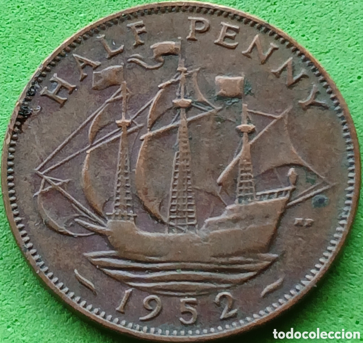 Monedas antiguas de Europa: Reino Unido half penny 1952 km#868