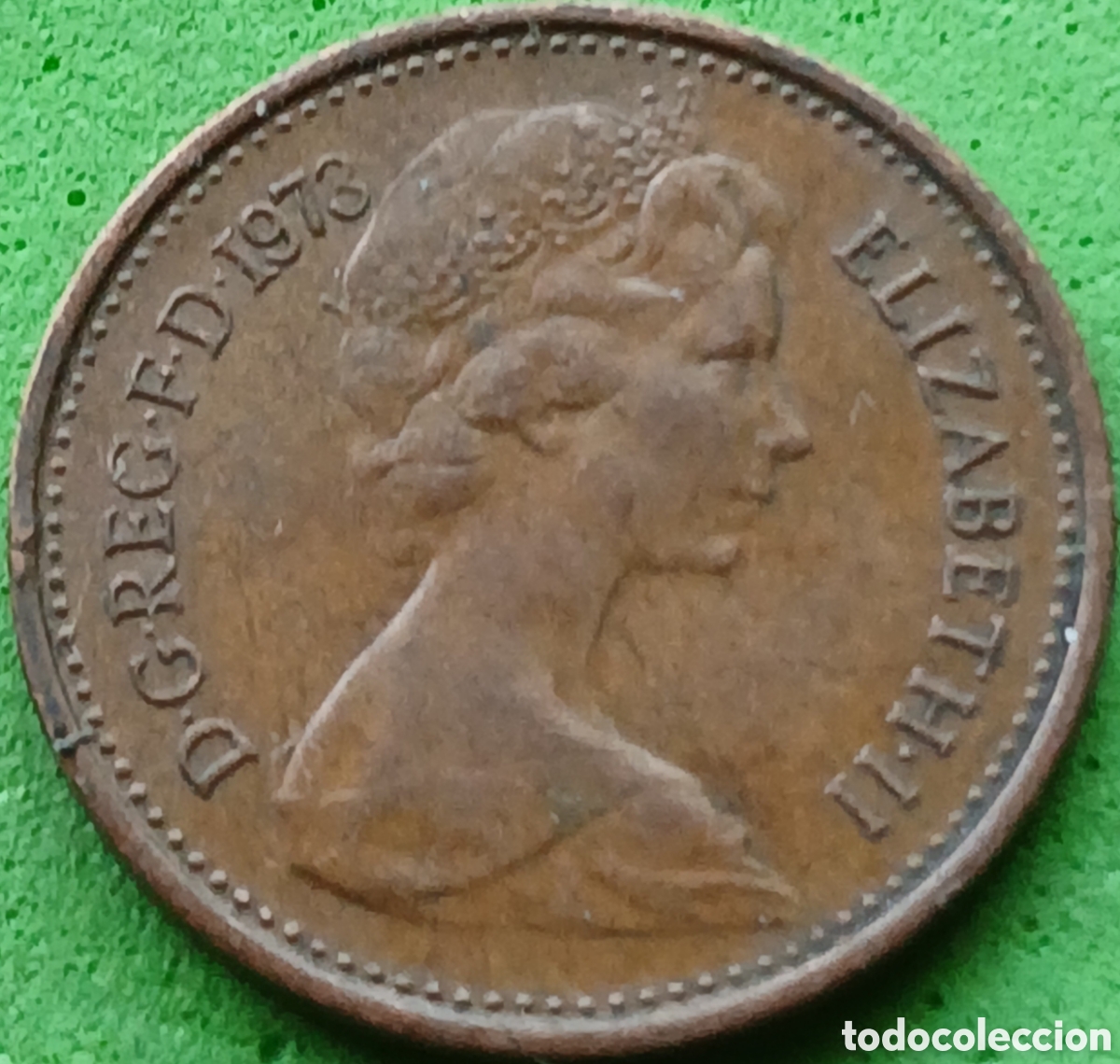 Monedas antiguas de Europa: Reino Unido &frac12; new penny 1973 km#914