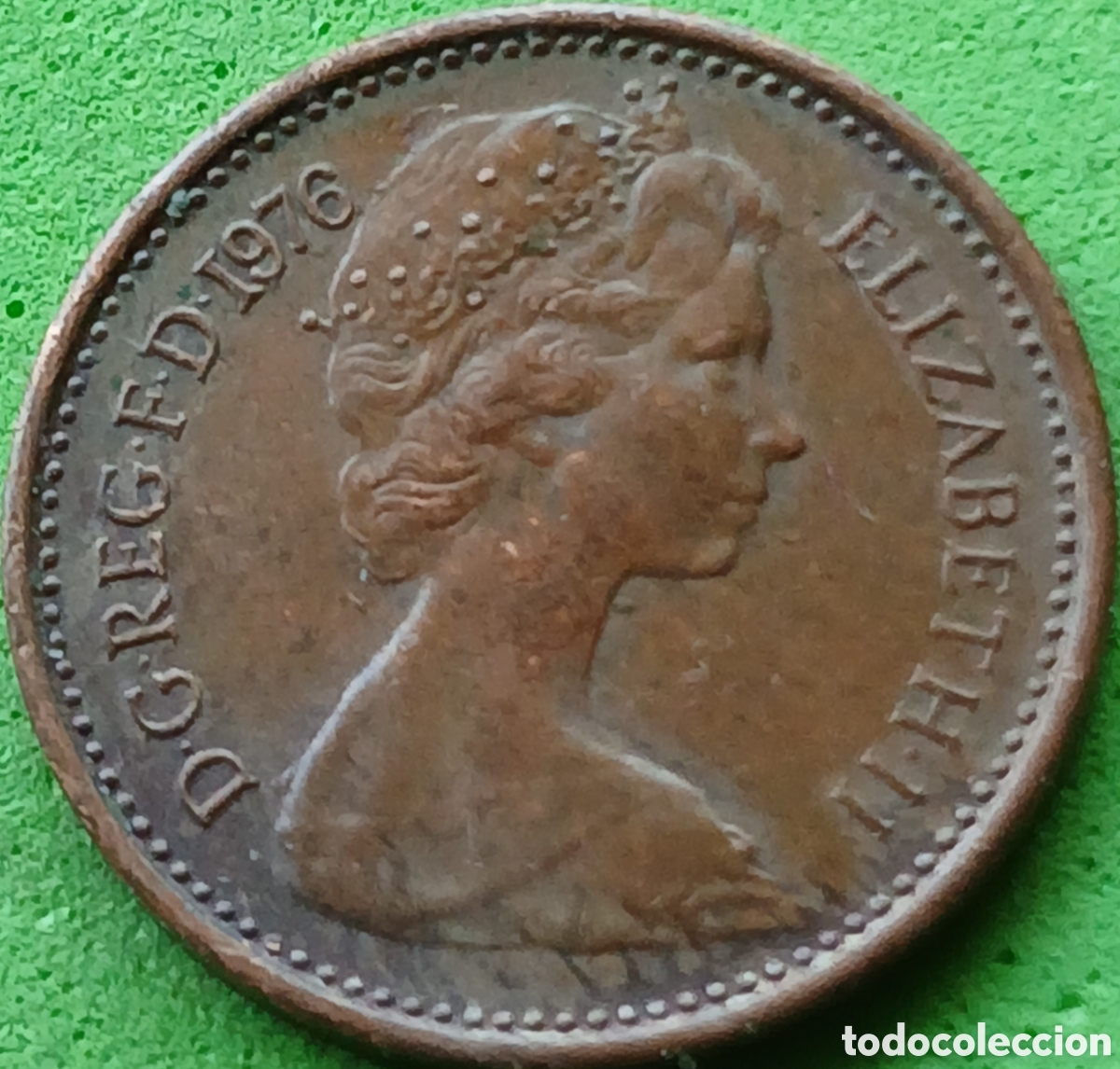 Monedas antiguas de Europa: Reino Unido &frac12; new penny 1976 km#914