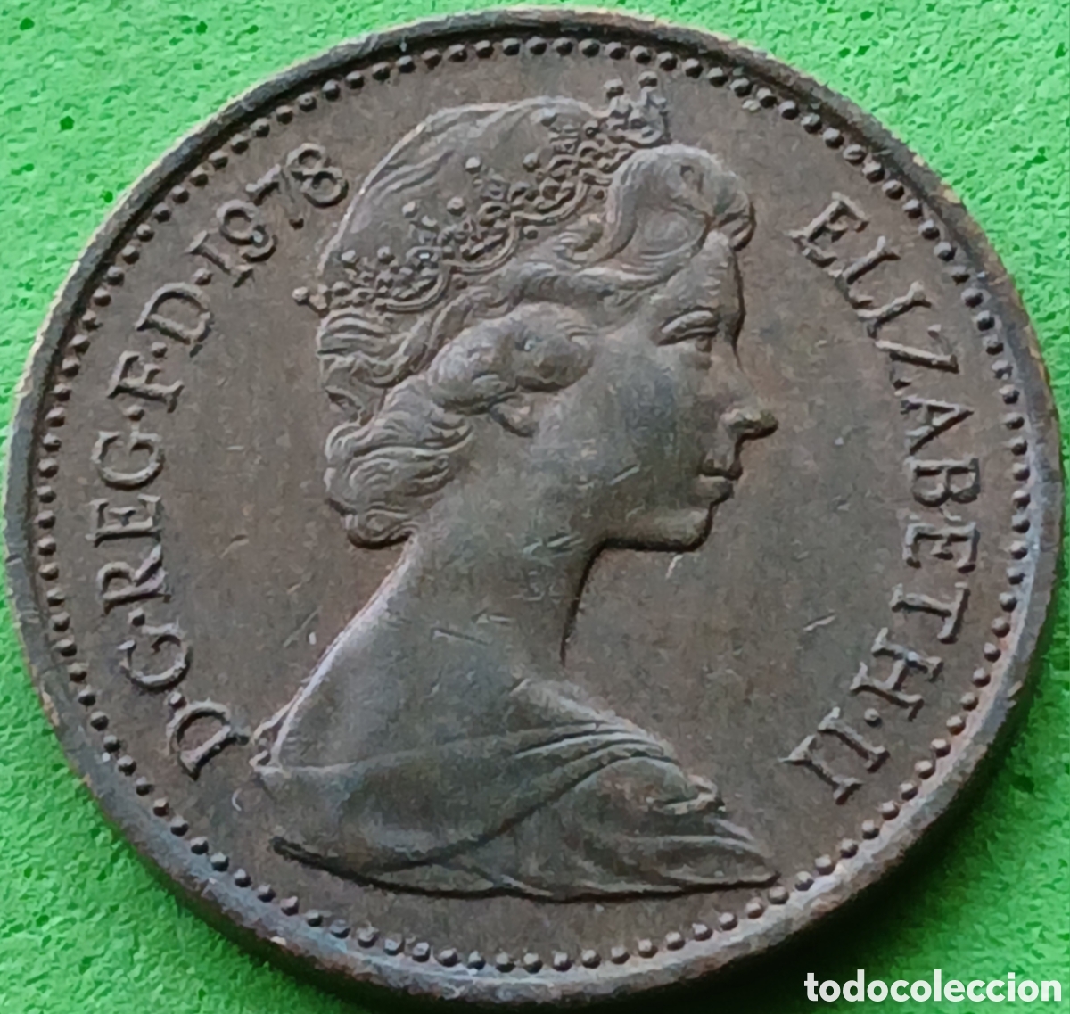 Monedas antiguas de Europa: Reino Unido one new penny 1978 km#915