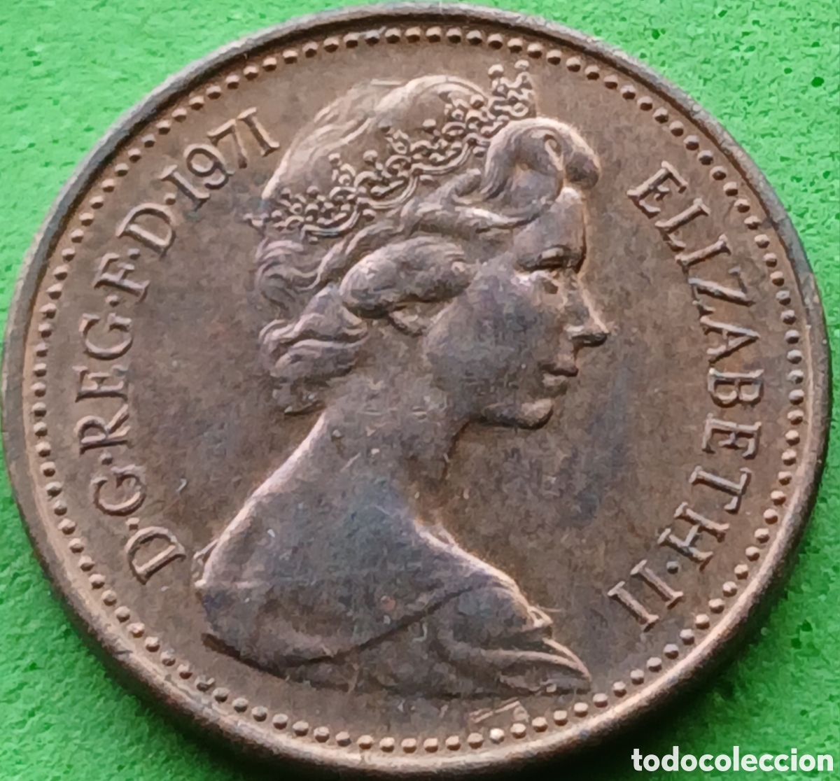 Monedas antiguas de Europa: Reino Unido one new penny 1971 km#915