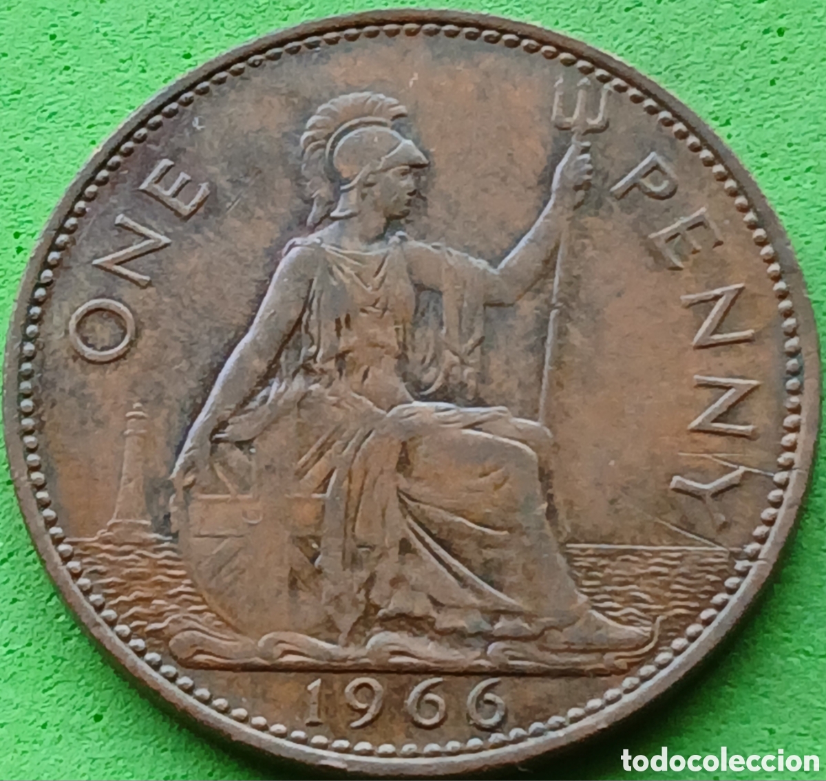 Monedas antiguas de Europa: Reino Unido one penny 1966 km#897