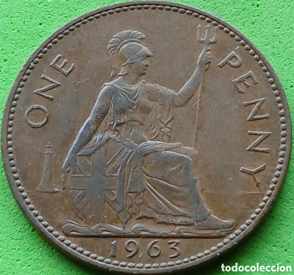 Monedas antiguas de Europa: Reino Unido one penny 1963 km#897
