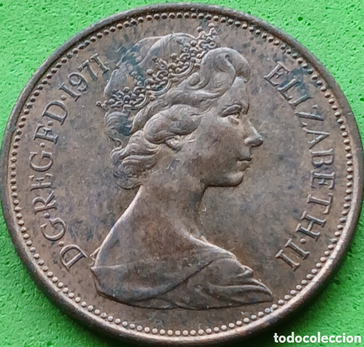 Monedas antiguas de Europa: Reino unido 2 new pence 1971 km#916