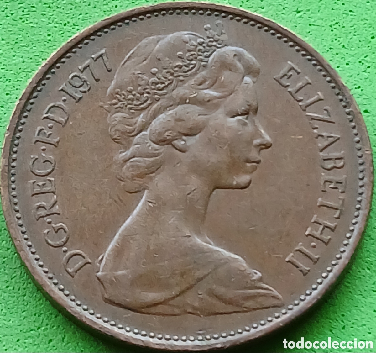 Monedas antiguas de Europa: Reino Unido 2 new pence 1977 km#916