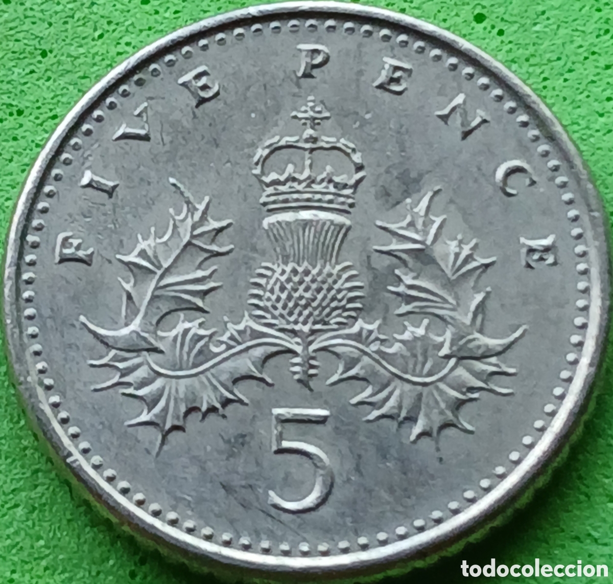 Monedas antiguas de Europa: Reino Unido 5 pence 1991 km#937b