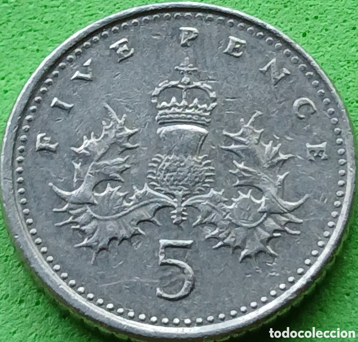 Monedas antiguas de Europa: Reino Unido 5 pence 2001 km#988