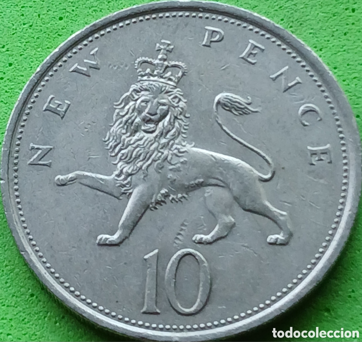 Monedas antiguas de Europa: Reino Unido 10 new pence 1976 km#912