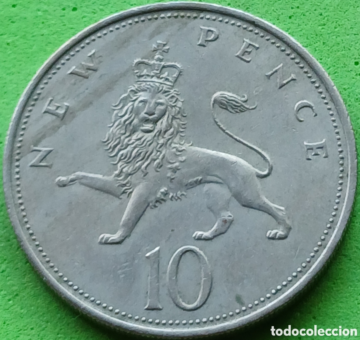 Monedas antiguas de Europa: Reino Unido 10 new pence 1969 km#912