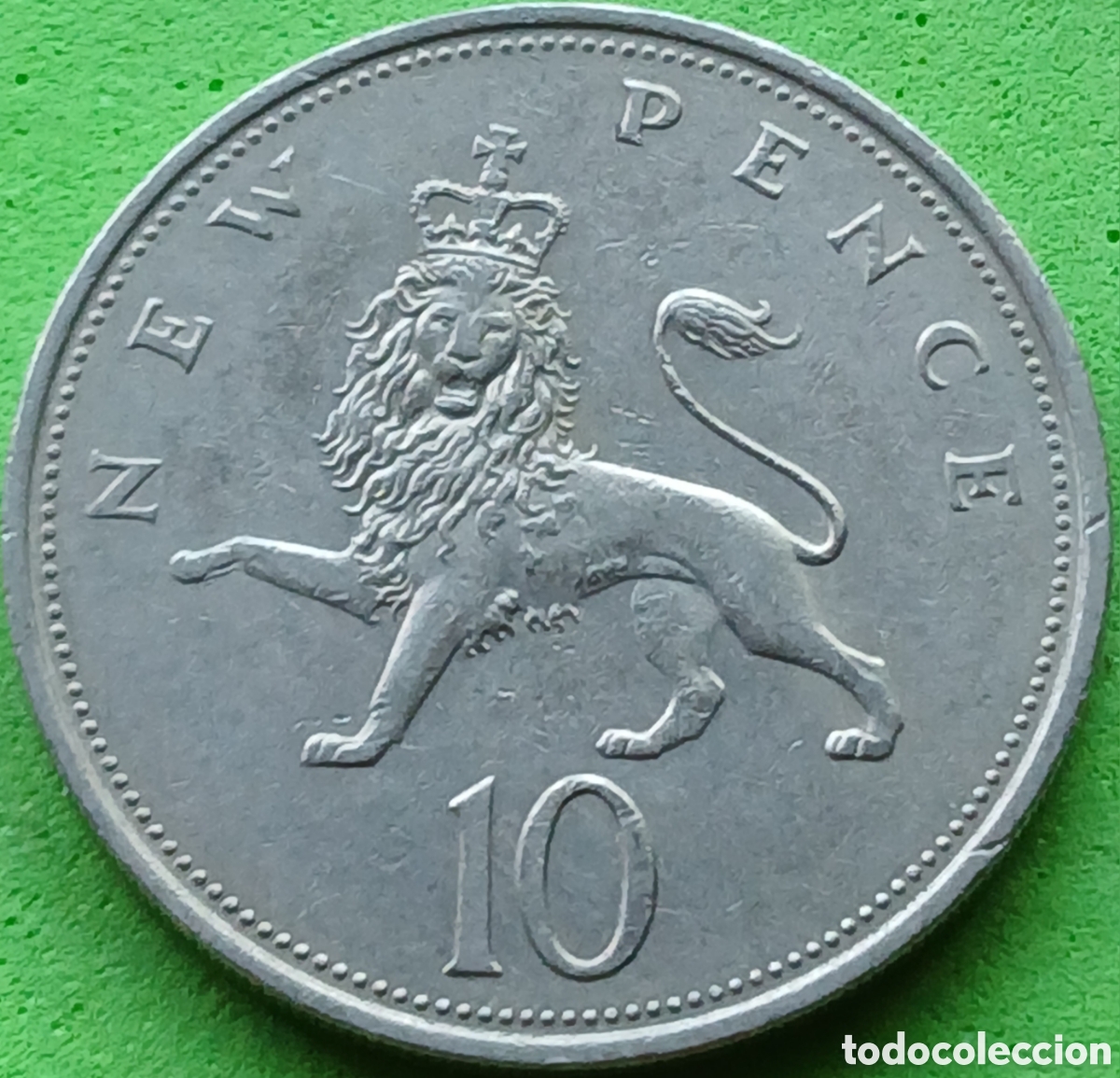 Monedas antiguas de Europa: Reino Unido 10 new pence 1968 km#912