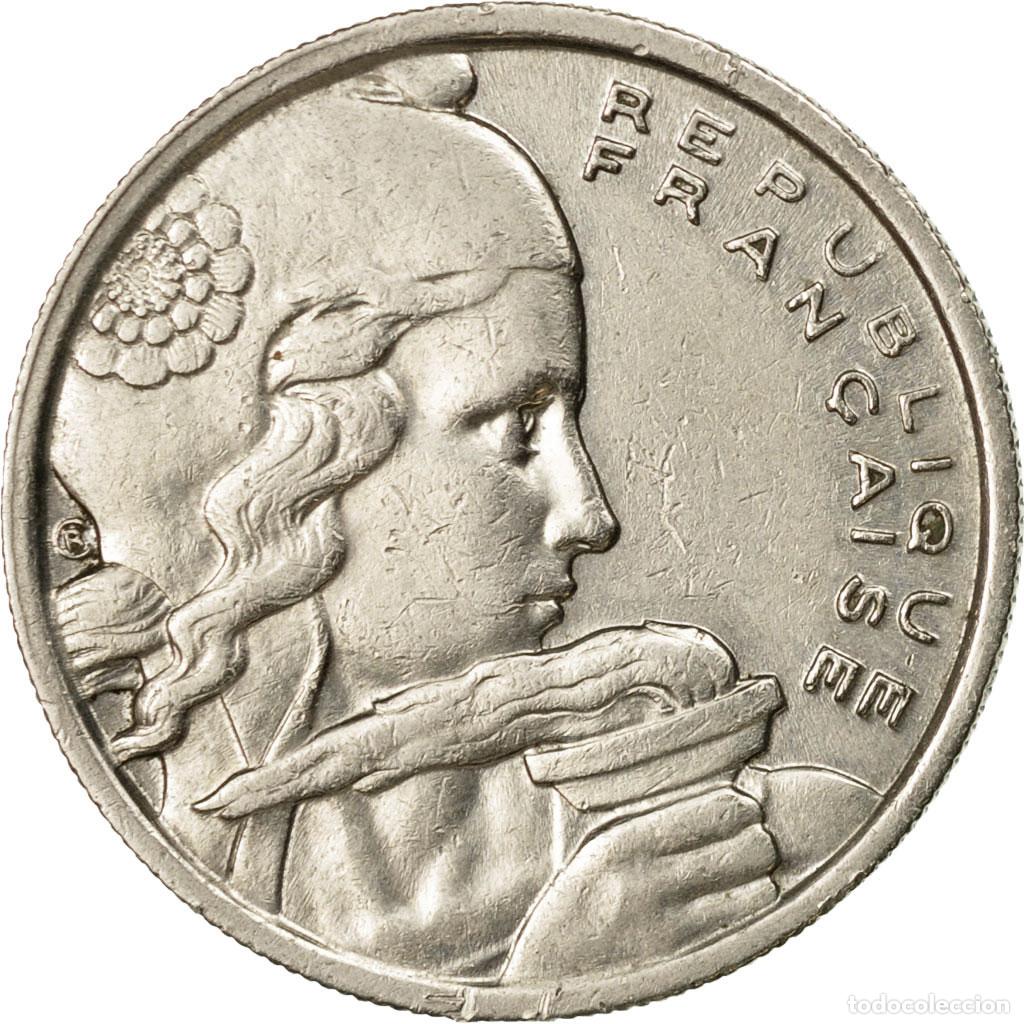 Monedas antiguas de Europa: [#533836] Moneda, Francia, Cochet, 100 Francs, 1956, Beaumont - Le Roger, MBC, Cobre -