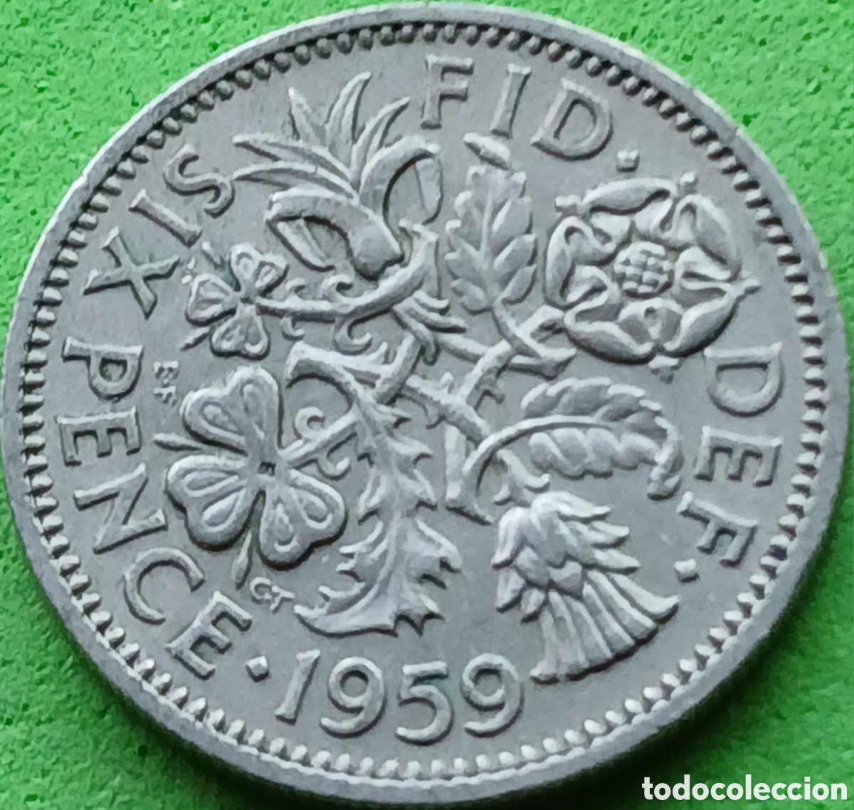 Monedas antiguas de Europa: Reino Unido six pence 1959 km#903