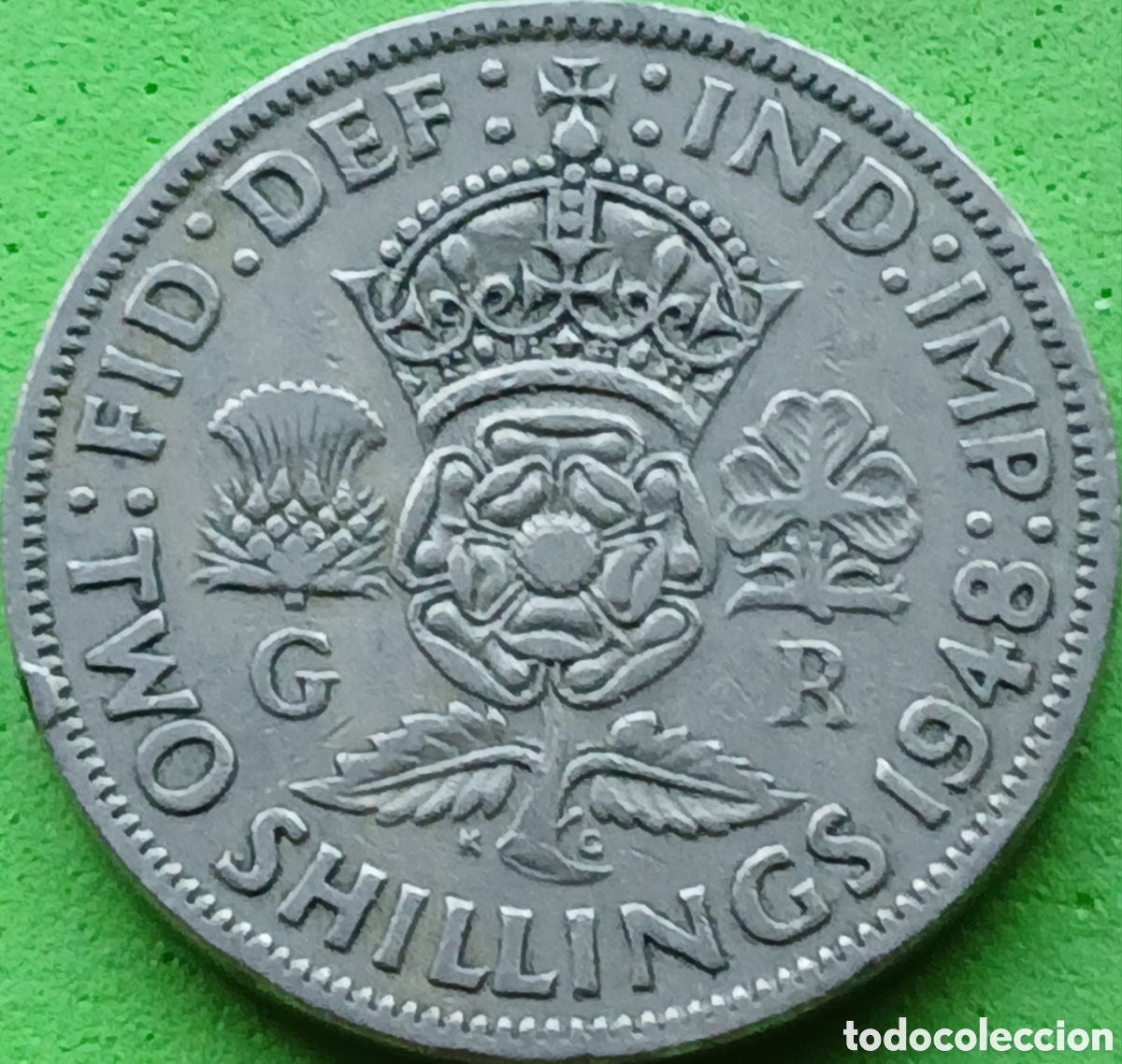 Monedas antiguas de Europa: Reino Unido two shillings 1948 km#865