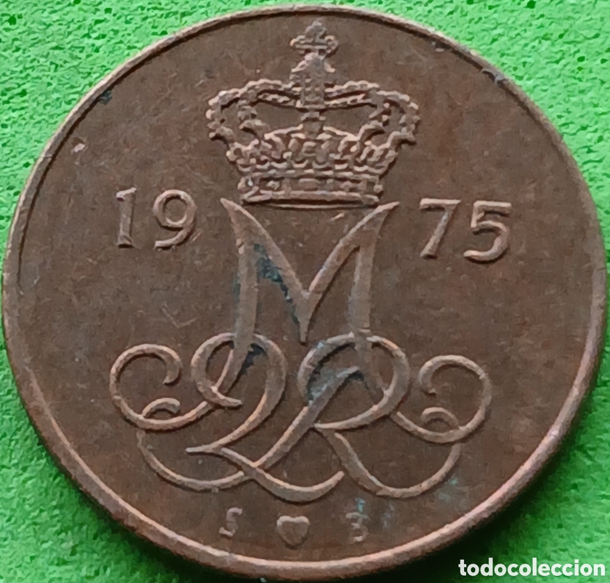 Monedas antiguas de Europa: Dinamarca 5 ore 1975 km#859