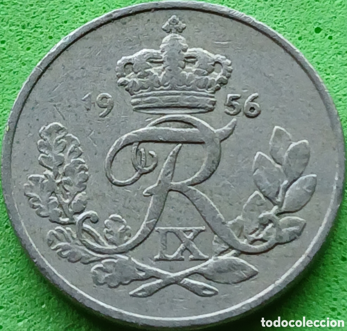 Monedas antiguas de Europa: Dinamarca 10 ore 1956 km#841