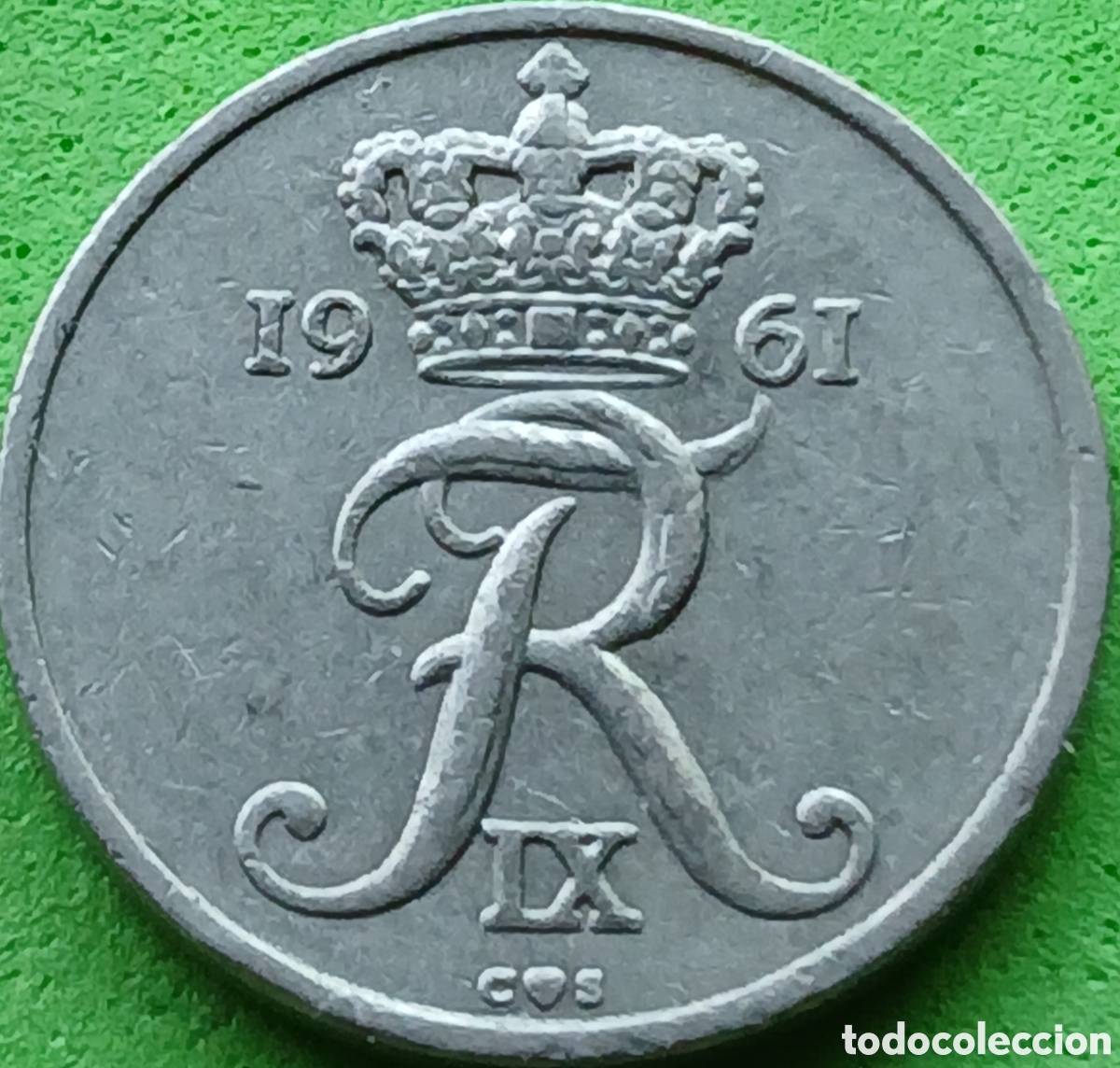 Monedas antiguas de Europa: Dinamarca 10 ore 1961 km#849