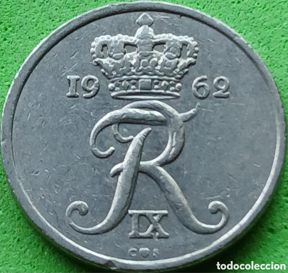 Monedas antiguas de Europa: Dinamarca 10 ore 1962 km#849
