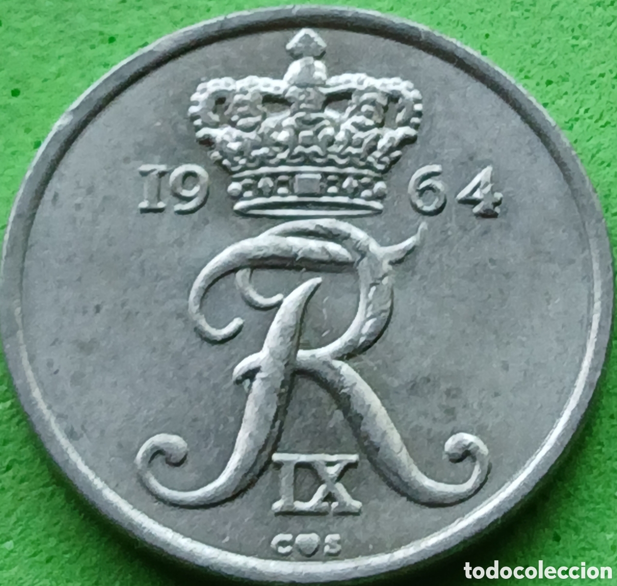 Monedas antiguas de Europa: Dinamarca 10 ore 1964 km#849