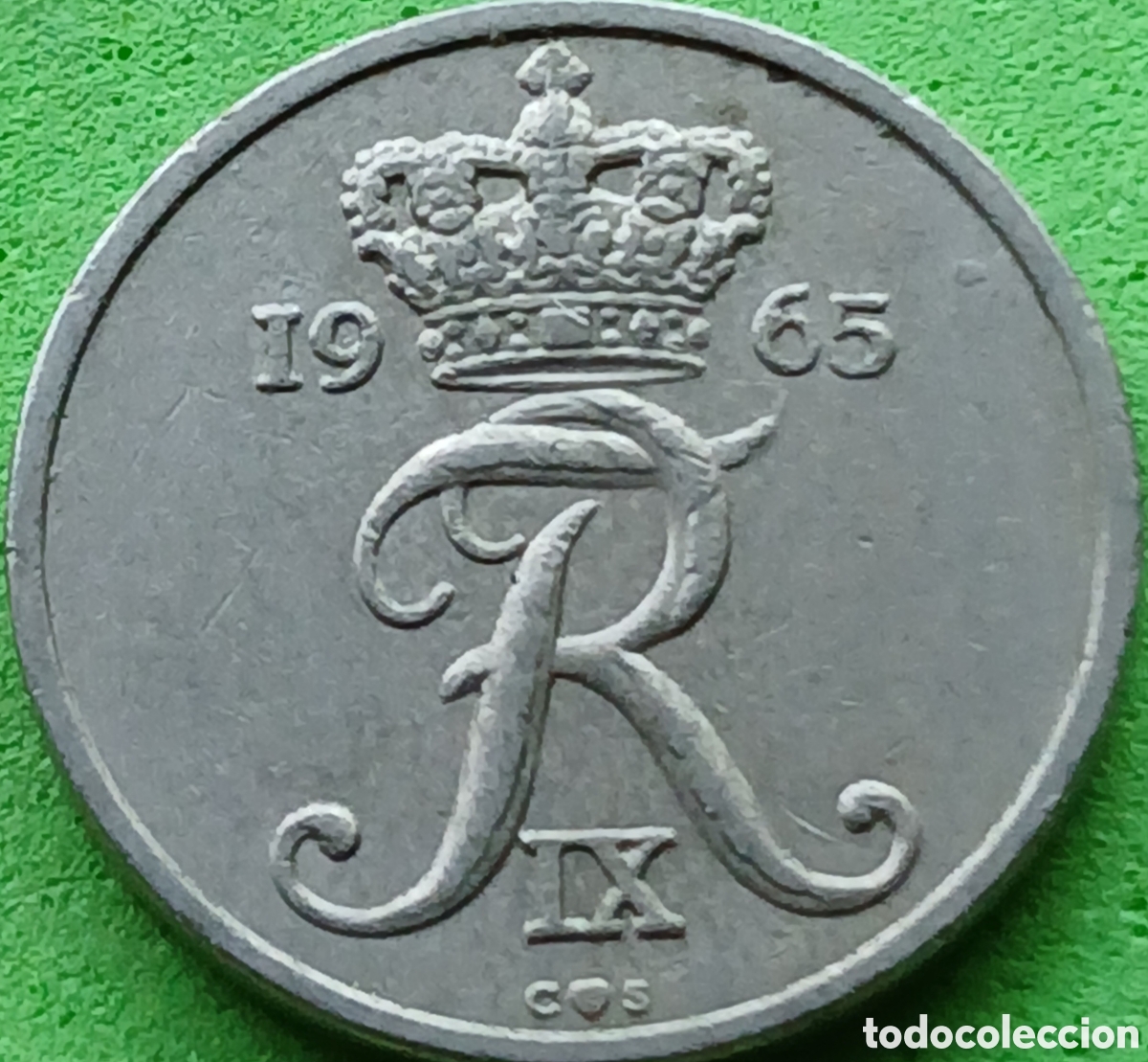 Monedas antiguas de Europa: Dinamarca 10 ore 1965 km#849
