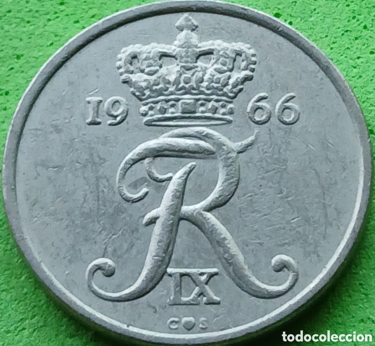 Monedas antiguas de Europa: Dinamarca 10 ore 1966 km#849