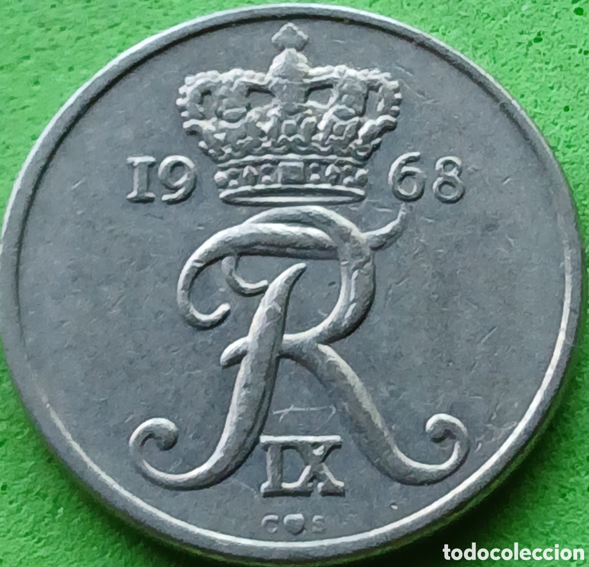 Monedas antiguas de Europa: Dinamarca 10 ore 1968 km#849