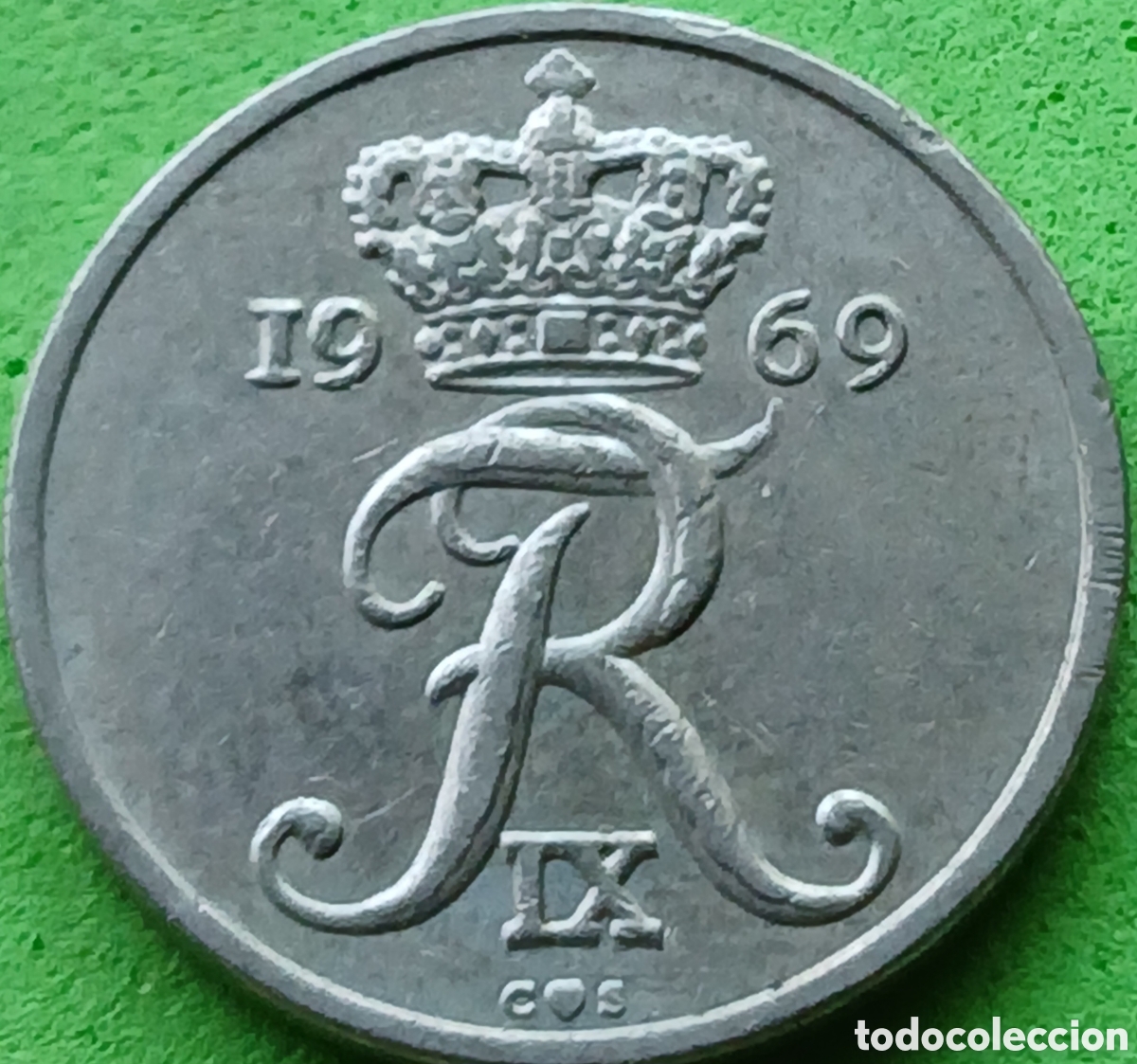 Monedas antiguas de Europa: Dinamarca 10 ore 1969 km#849