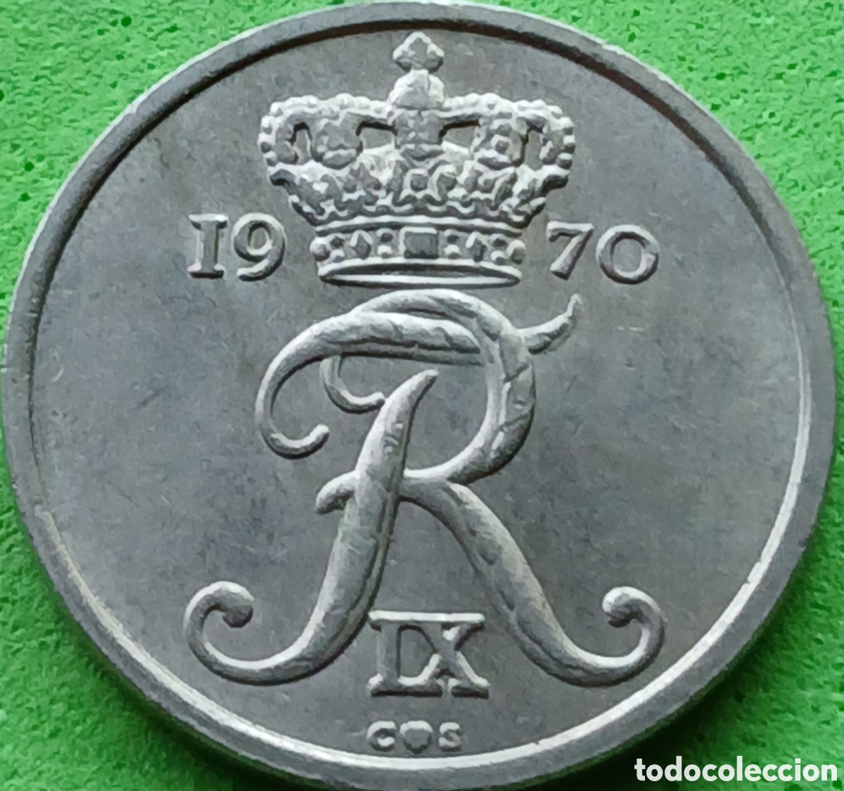Monedas antiguas de Europa: Dinamarca 10 ore 1970 km#849
