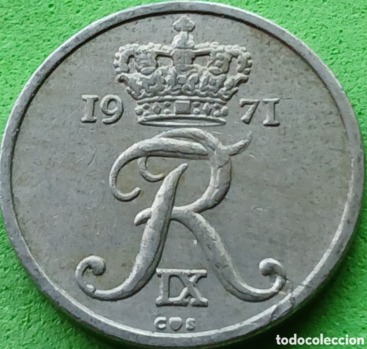 Monedas antiguas de Europa: Dinamarca 10 ore 1971 km#849