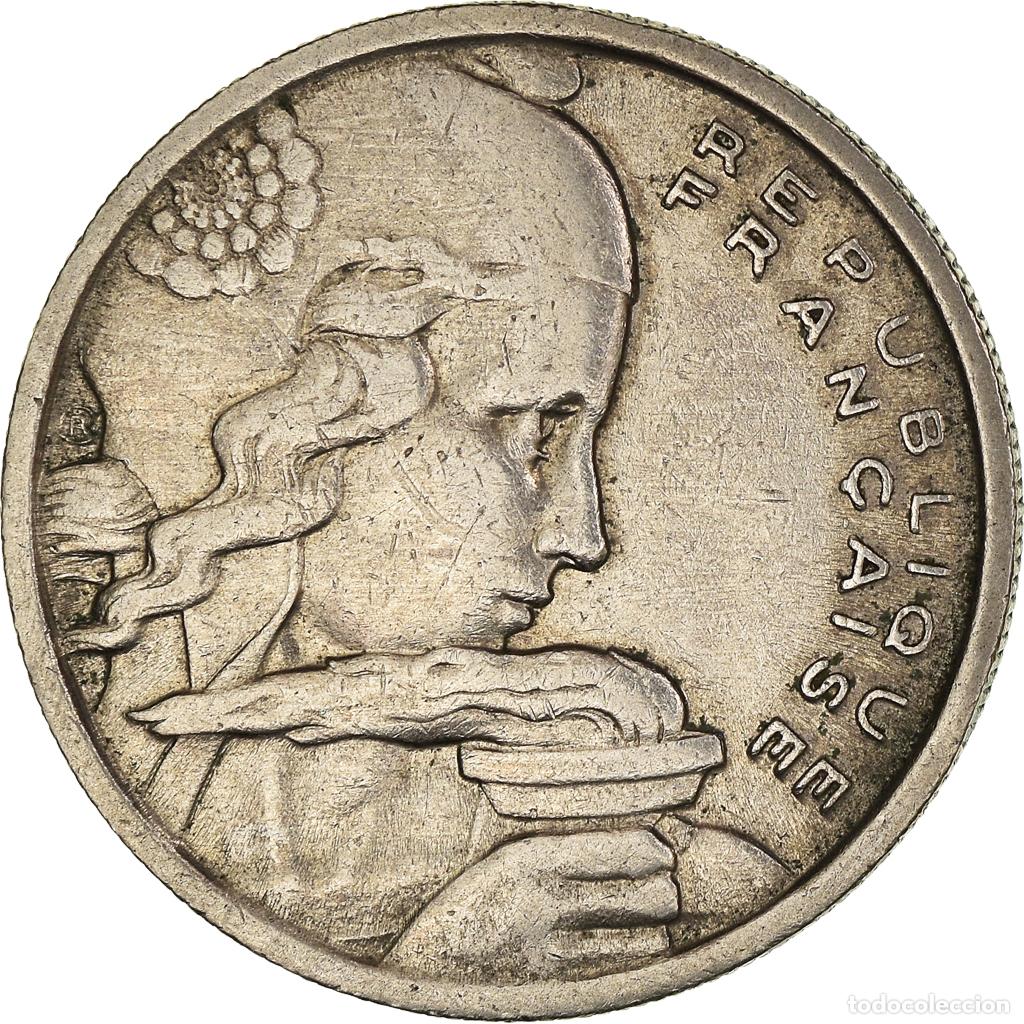 Monedas antiguas de Europa: [#888921] Moneda, Francia, Cochet, 100 Francs, 1956, Beaumont - Le Roger, MBC, Cobre -