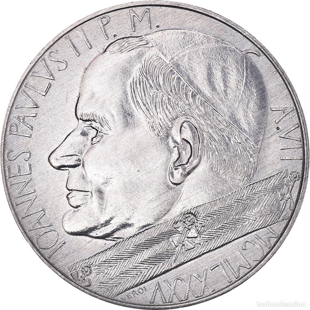 Monedas antiguas de Europa: [#1035786] Moneda, CIUDAD DEL VATICANO, John Paul II, 10 Lire, 1985, FDC, FDC, Aluminio