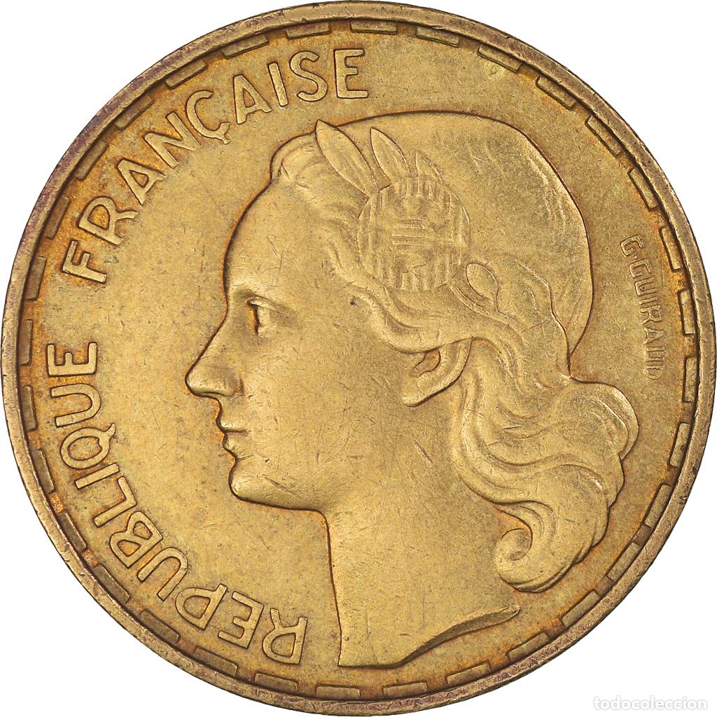 Monedas antiguas de Europa: [#1042800] Moneda, Francia, Guiraud, 50 Francs, 1952, Beaumont - Le Roger, MBC, Aluminio -