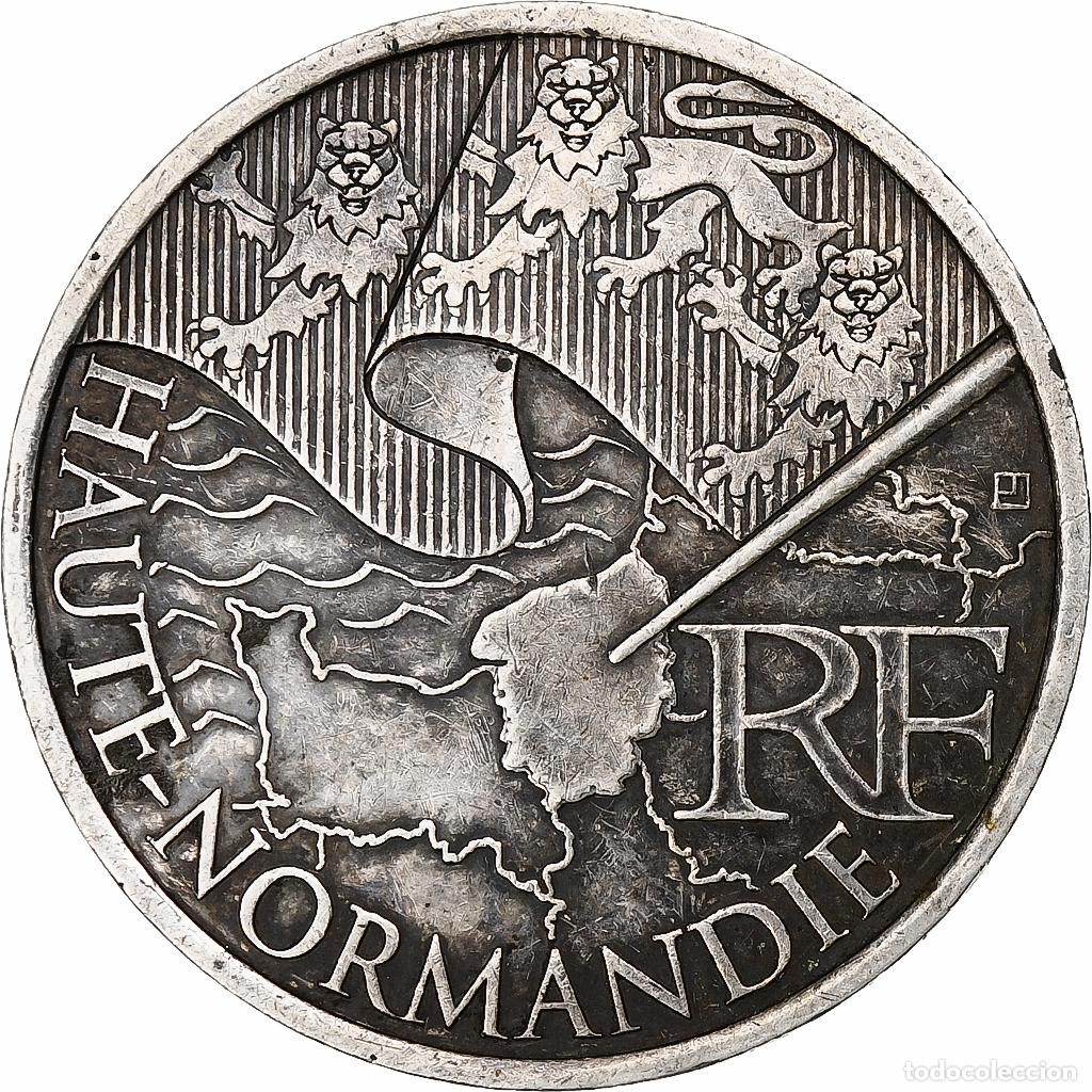 Monedas antiguas de Europa: [#1270792] Francia, 10 Euro, Haute-Normandie, 2010, Paris, SC, Plata