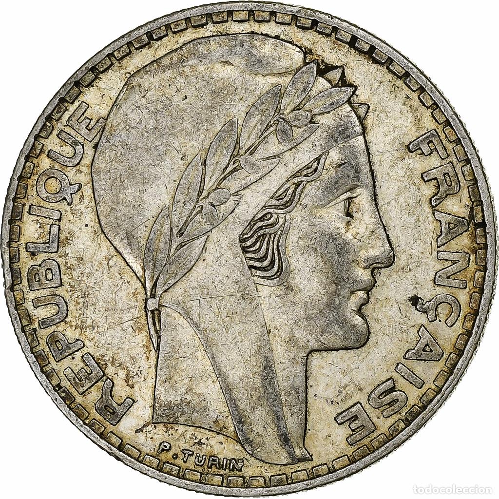 Monete antiche di Europa: [#1114457] Francia, Turin, 20 Francs, 1937, Paris, MBC, Plata, KM:879, Gadoury:852