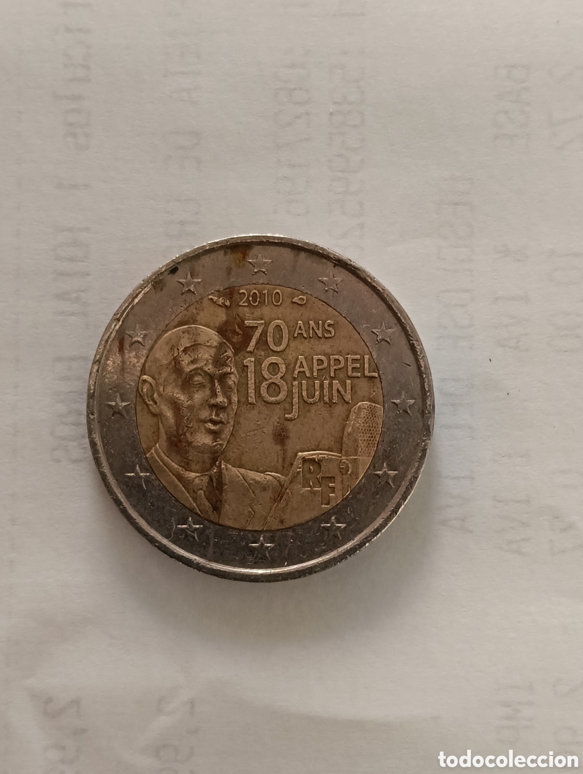 Monedas antiguas de Europa: Moneda 2 &euro; Francia 2010