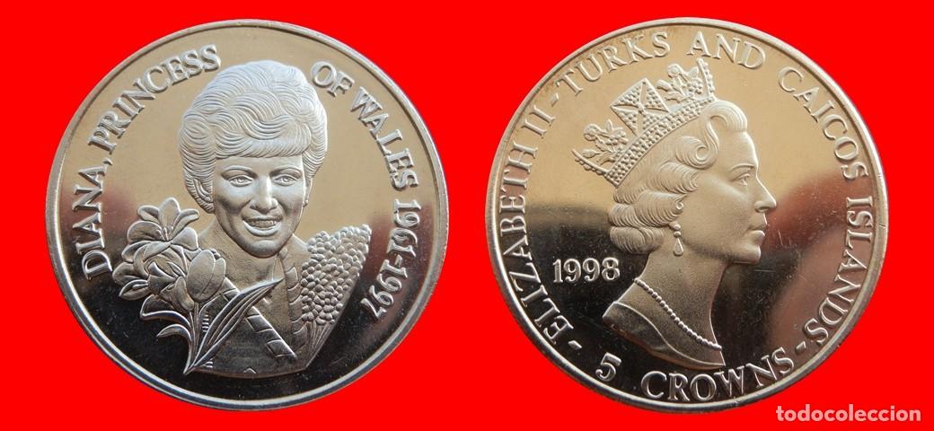 Monedas antiguas de Europa: 5 CORONAS 1998 SIN CIRCULAR ISLAS TURCAS Y CAICOS-9434SC