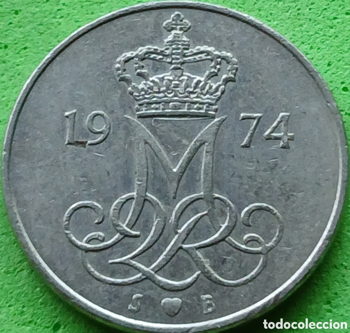 Monedas antiguas de Europa: Dinamarca 10 ore 1974 km#860