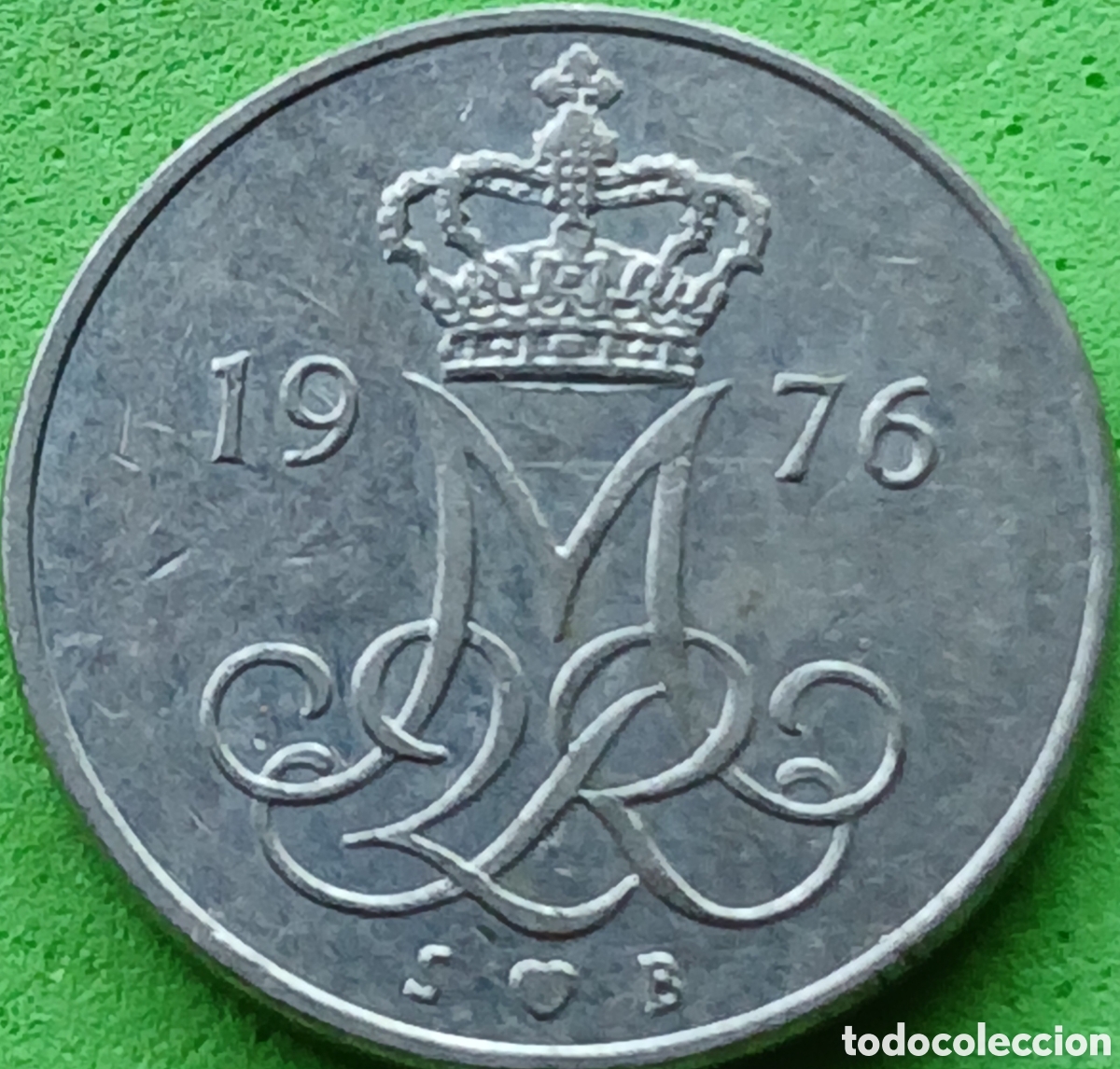 Monedas antiguas de Europa: Dinamarca 10 ore 1976 km#860
