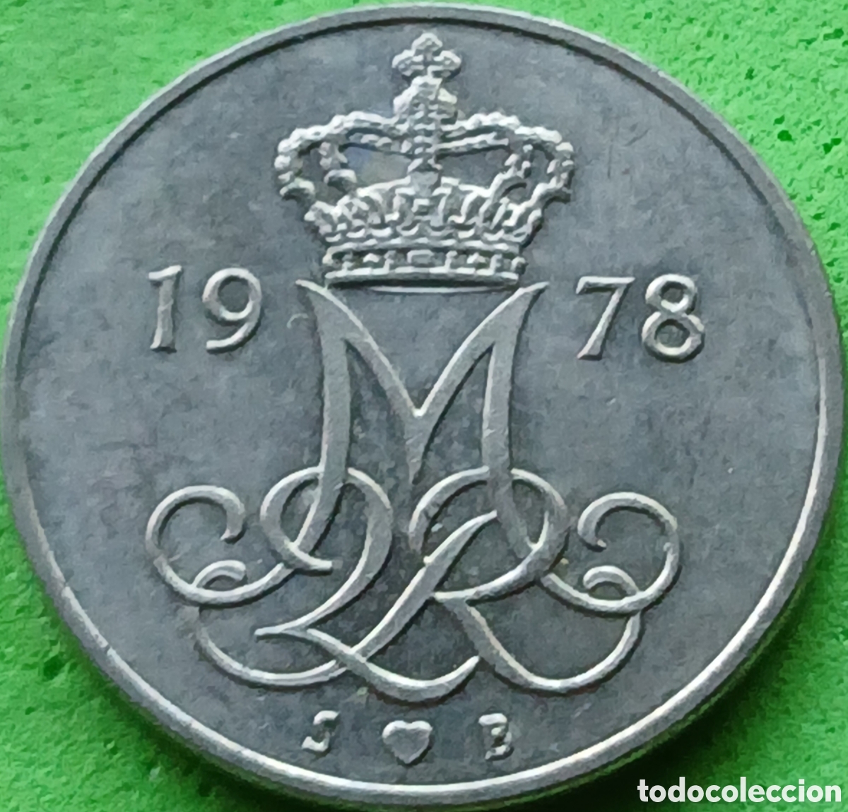 Monedas antiguas de Europa: Dinamarca 10 ore 1978 km#860
