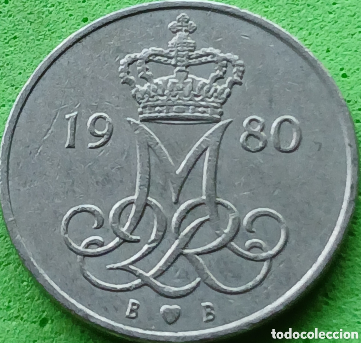 Monedas antiguas de Europa: Dinamarca 10 ore 1980 km#860