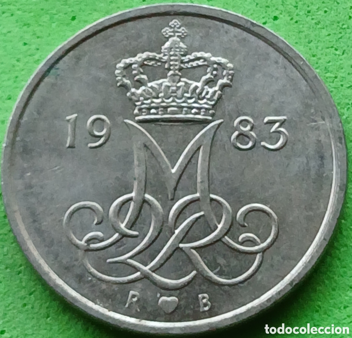 Monedas antiguas de Europa: Dinamarca 10 ore 1983 km#860