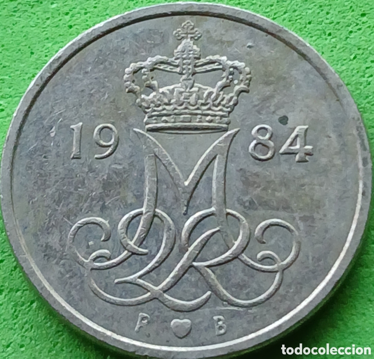 Monedas antiguas de Europa: Dinamarca 10 ore 1984 km#860
