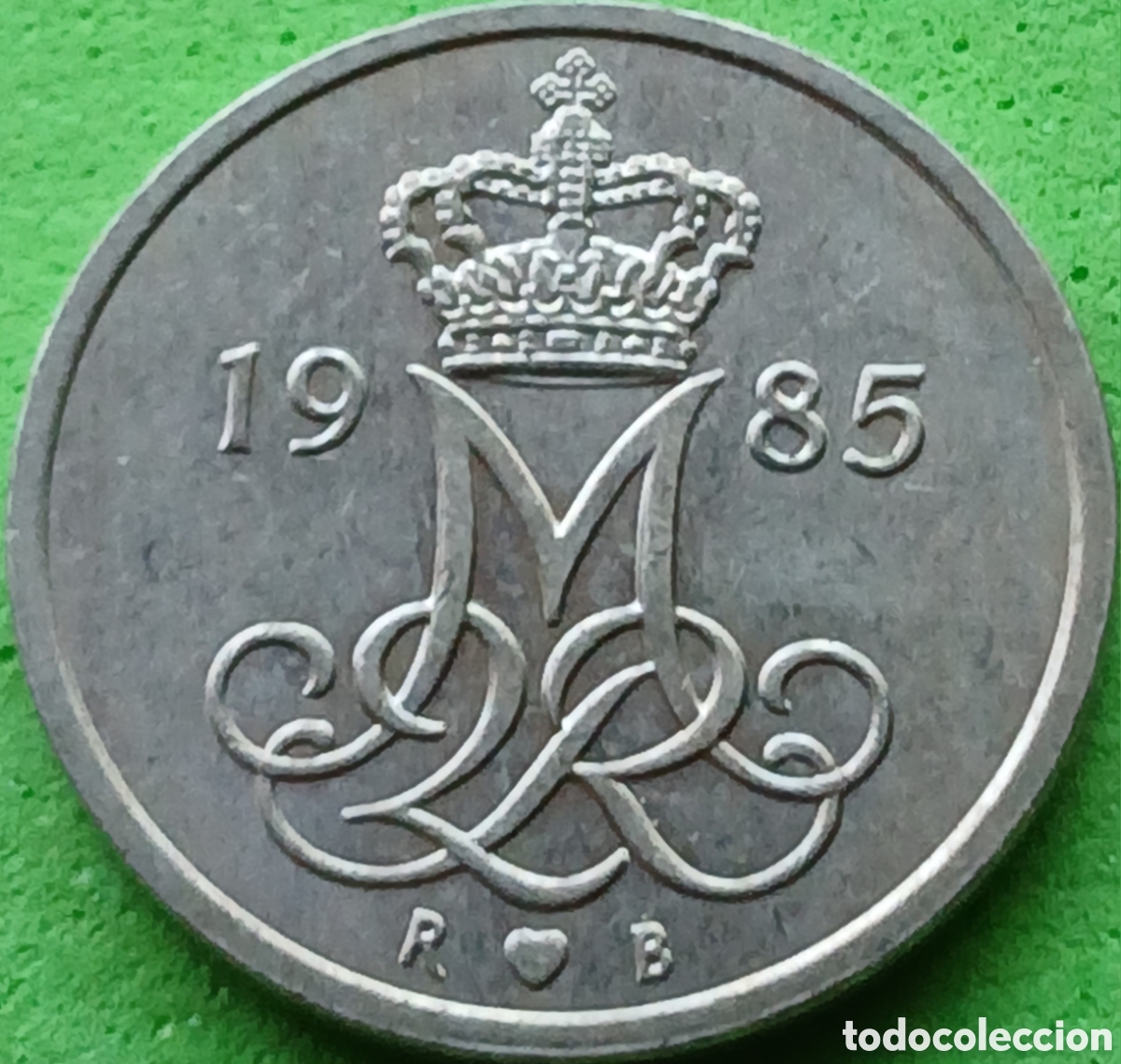 Monedas antiguas de Europa: Dinamarca 10 ore 1985 km#860