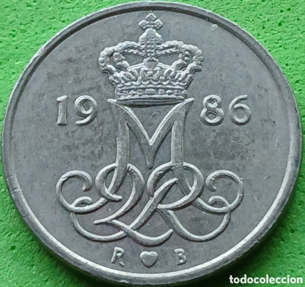 Monedas antiguas de Europa: Dinamarca 10 ore 1986 km#860