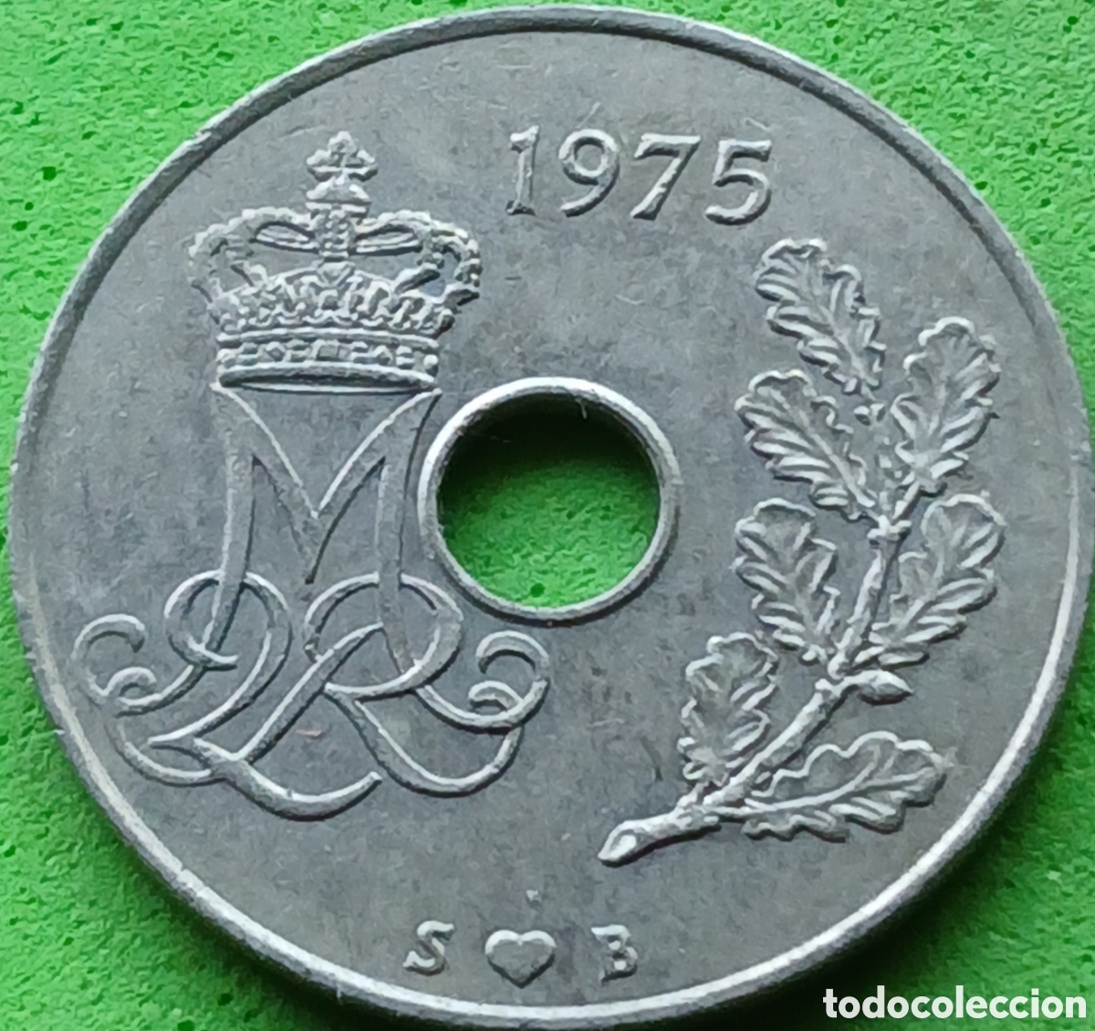 Monedas antiguas de Europa: Dinamarca 25 ore 1975 km#861