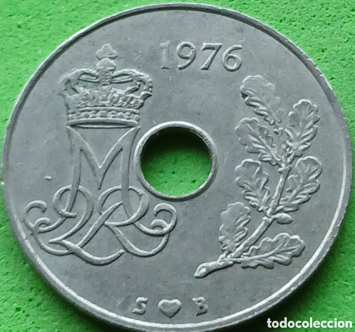 Monedas antiguas de Europa: Dinamarca 25 ore 1976 km#861