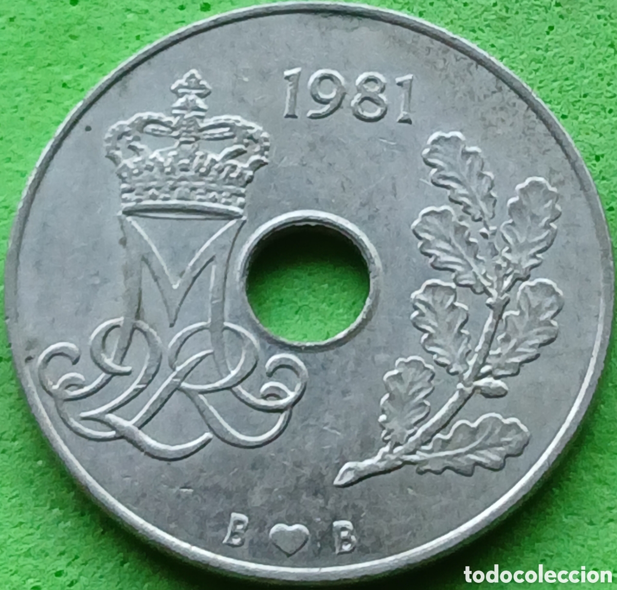 Monedas antiguas de Europa: Dinamarca 25 ore 1981 km#861