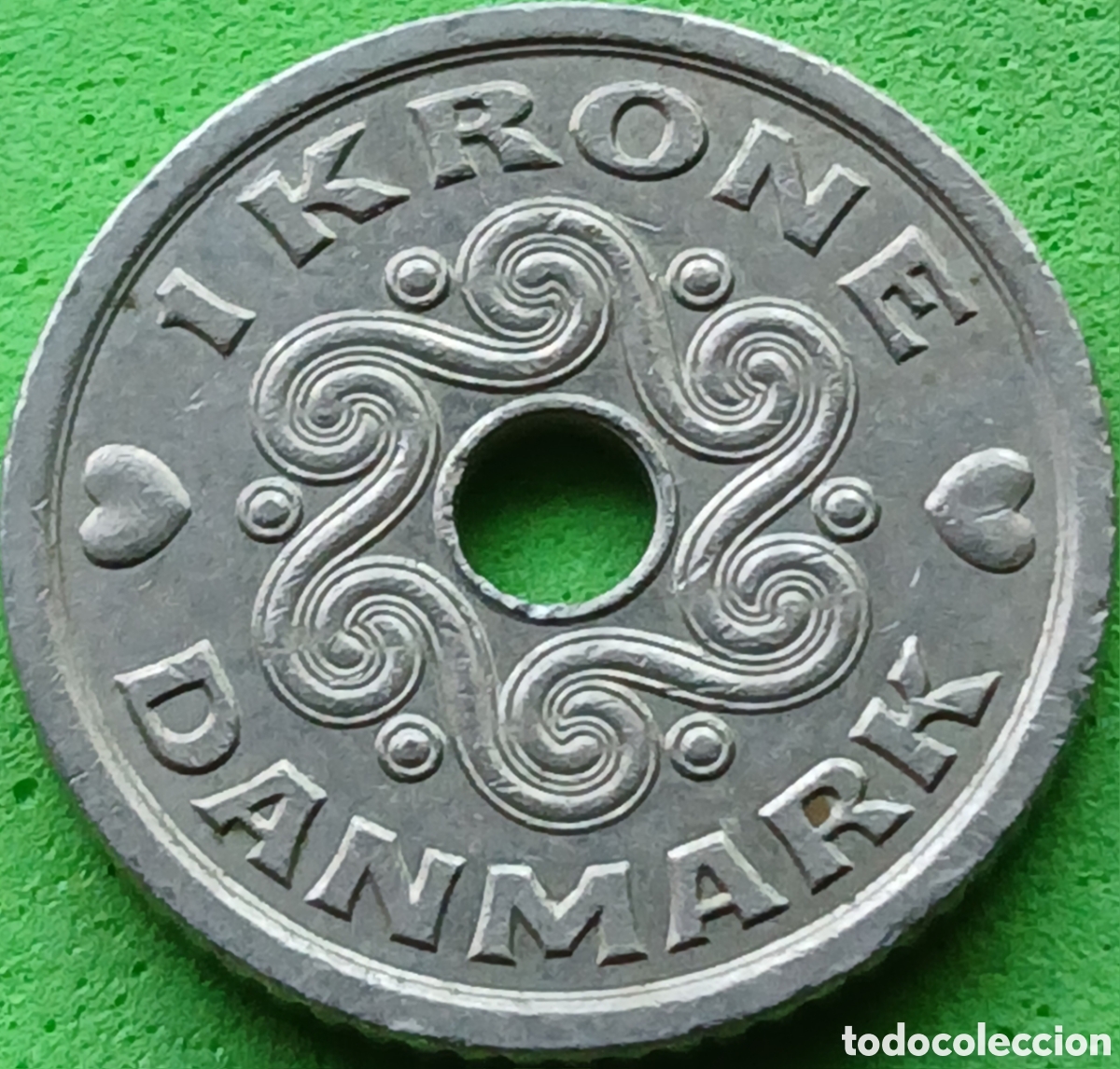 Monedas antiguas de Europa: Dinamarca 1 corona 1992 km#873