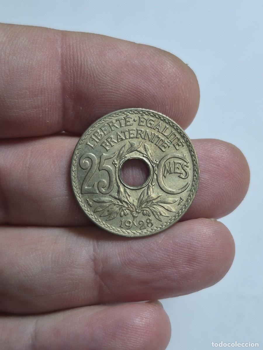 Alte M&uuml;nzen aus Europa: NT/ NT/ FRANCIA REPUBLICA 25 CENTIMOS 1928 CON BRILLO ORIGINAL (M1542)